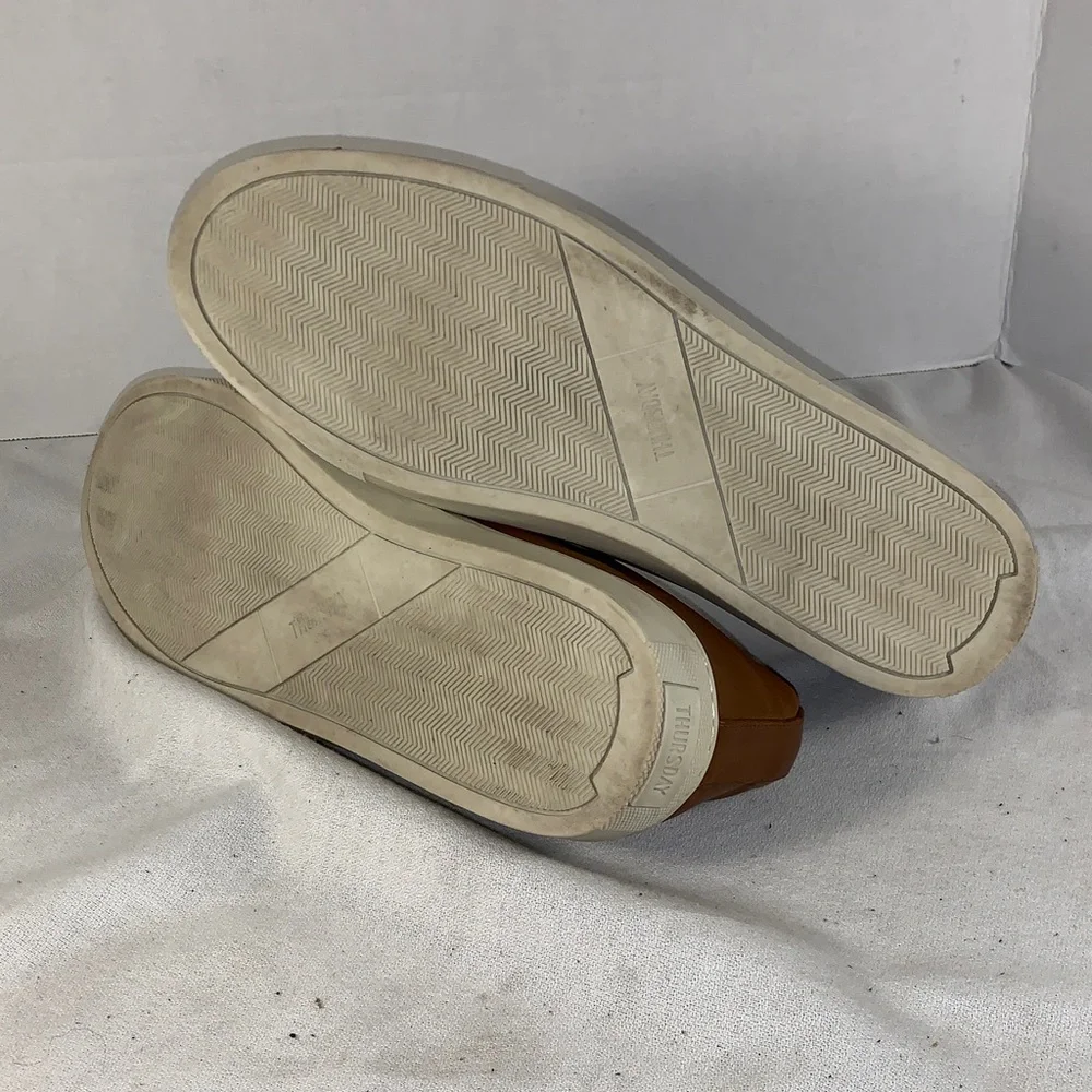 Thursday Boot Company Tan Leather Low-Top Sneakers